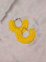 Sunshine Crochet Hoop Earrings
