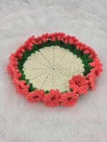 Handcrafted Floral Crochet Coaster