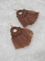 Bohemian Macrame Tassel Earrings