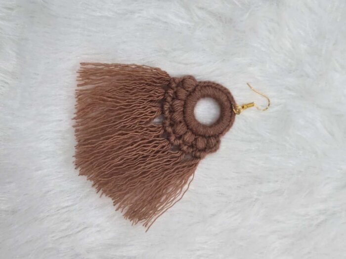 Bohemian Macrame Tassel Earrings