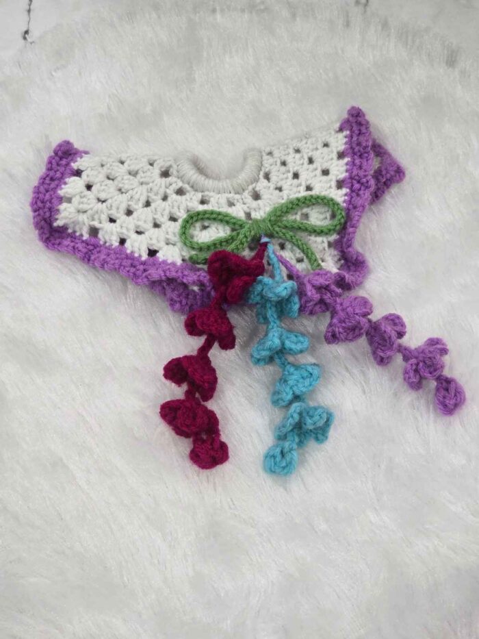 Boho Floral Square Crochet Hairband