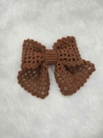 Vintage-Inspired Crochet Bow Clutcher Hairband