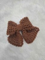 Vintage-Inspired Crochet Bow Clutcher Hairband