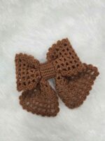 Vintage-Inspired Crochet Bow Clutcher Hairband