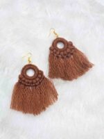Bohemian Macrame Tassel Earrings