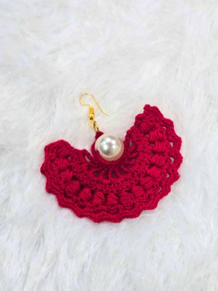 Scarlet Grace Crochet Earrings