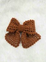 Vintage-Inspired Crochet Bow Clutcher Hairband