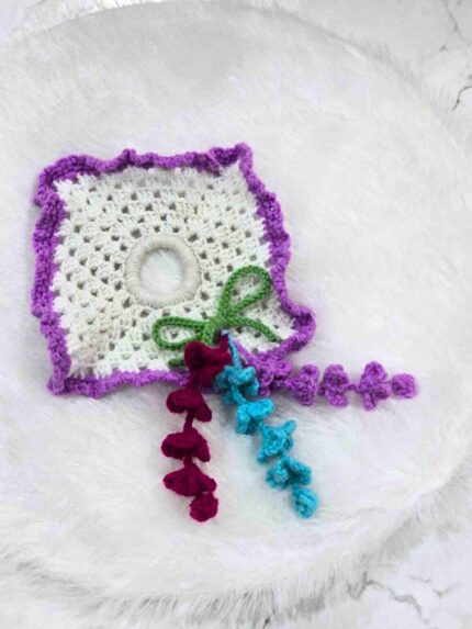 Boho Floral Square Crochet Hairband