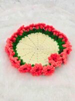 Handcrafted Floral Crochet Coaster