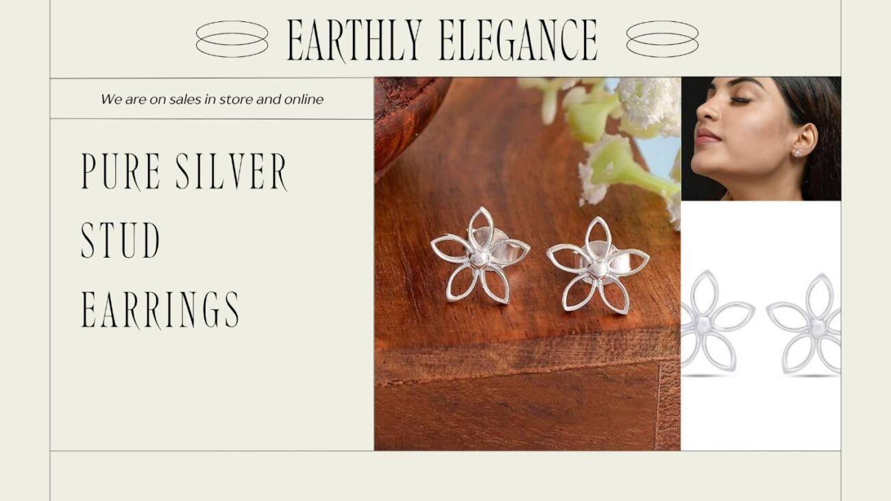 Pure Silver Stud Earrings