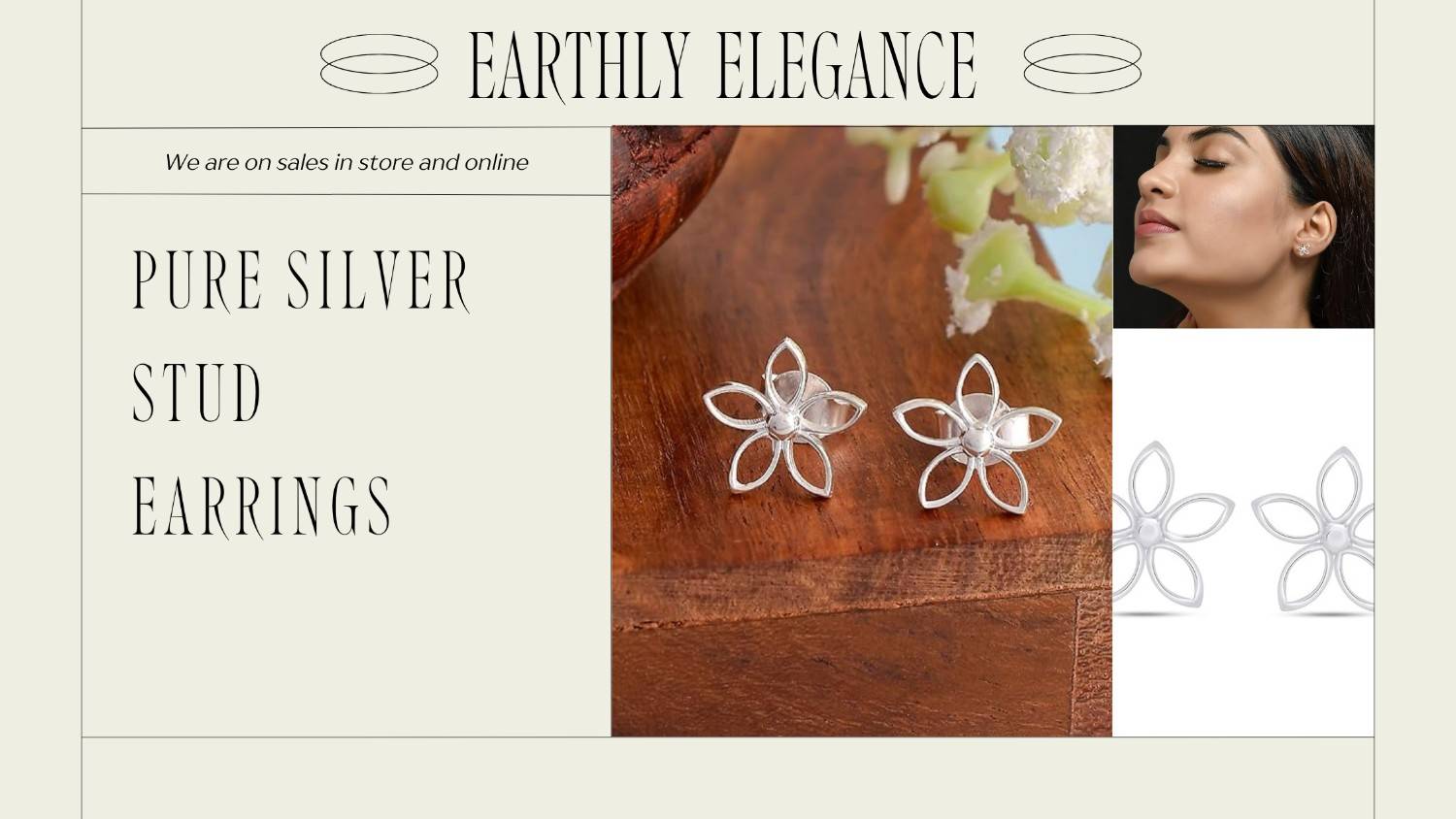 Pure Silver Stud Earrings